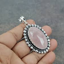 Natural Rose Quartz Crystal Pendants – Healing Stone Jewelry for Love & Positivity